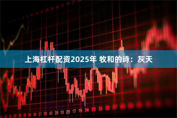上海杠杆配资2025年 牧和的诗：灰天